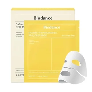 ماسک ورقه ای زرد نیاسینامید بایودنس Biodance