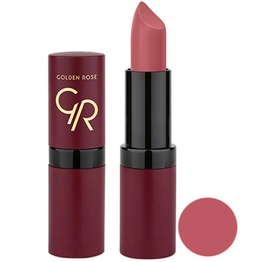 رژ لب جامد مات ولوت گلدن رز Golden Rose velvet matte lipstick